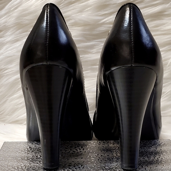 Fergalicious by FERGIE Black open-toe Heels Size 7 - Picture 7 of 12